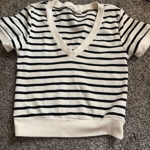 Striped V-Neck Shirt